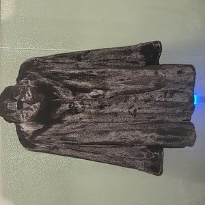 3/4 length mink coat/saks 5th Ave/black